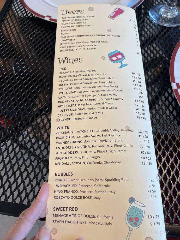 Aroma Indian Grill & Bar - Indian Land, SC menu_pic