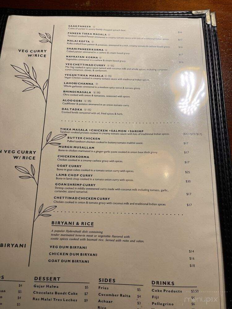 Noor Kitchen & Cocktails - Greensboro, NC menu_pic