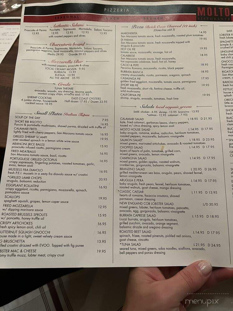 Molto Pizzeria and Wine Bar - Darien, CT menu_pic