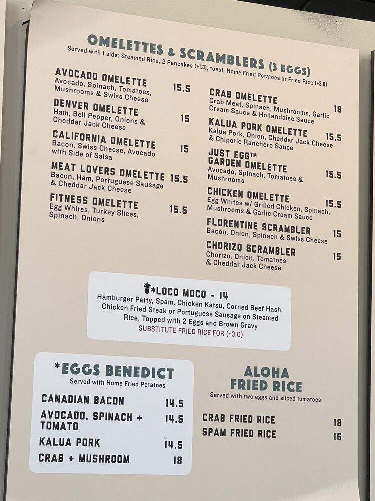 Aloha Stacks - Rancho Santa Margarita, CA menu_pic