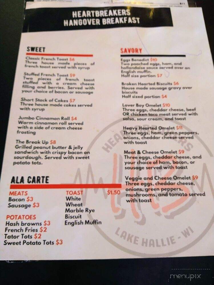Heart Breakers - Chippewa Falls, WI menu_pic