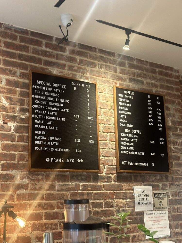 Frame Coffee - New York, NY menu_pic