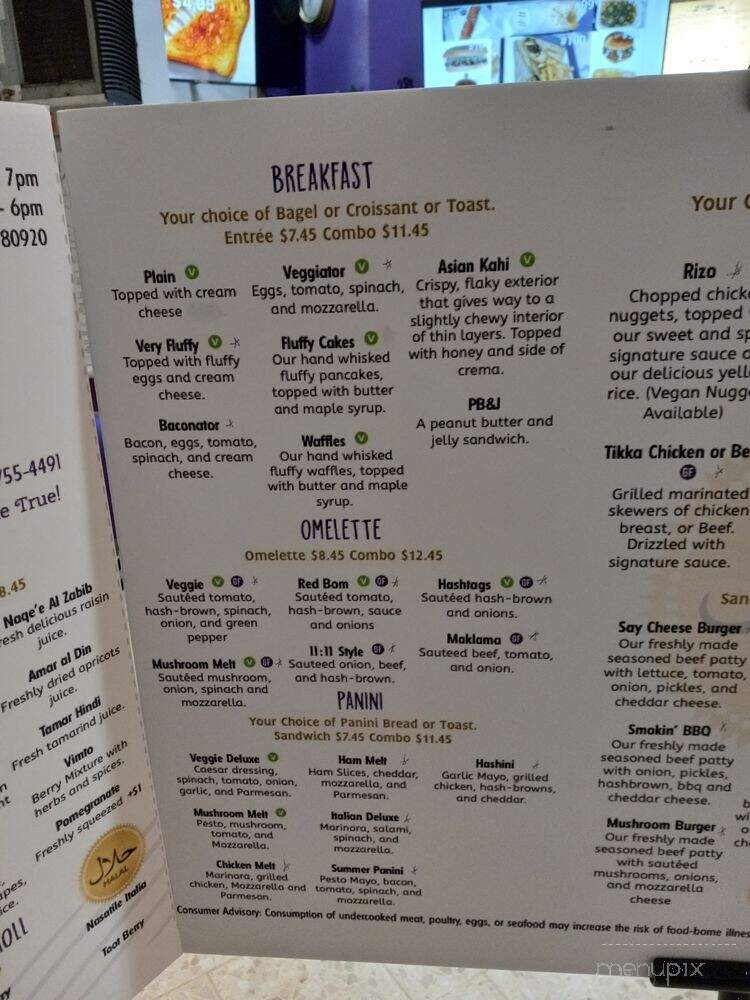 11:11 Eleven Eleven - Colorado Springs, CO menu_pic