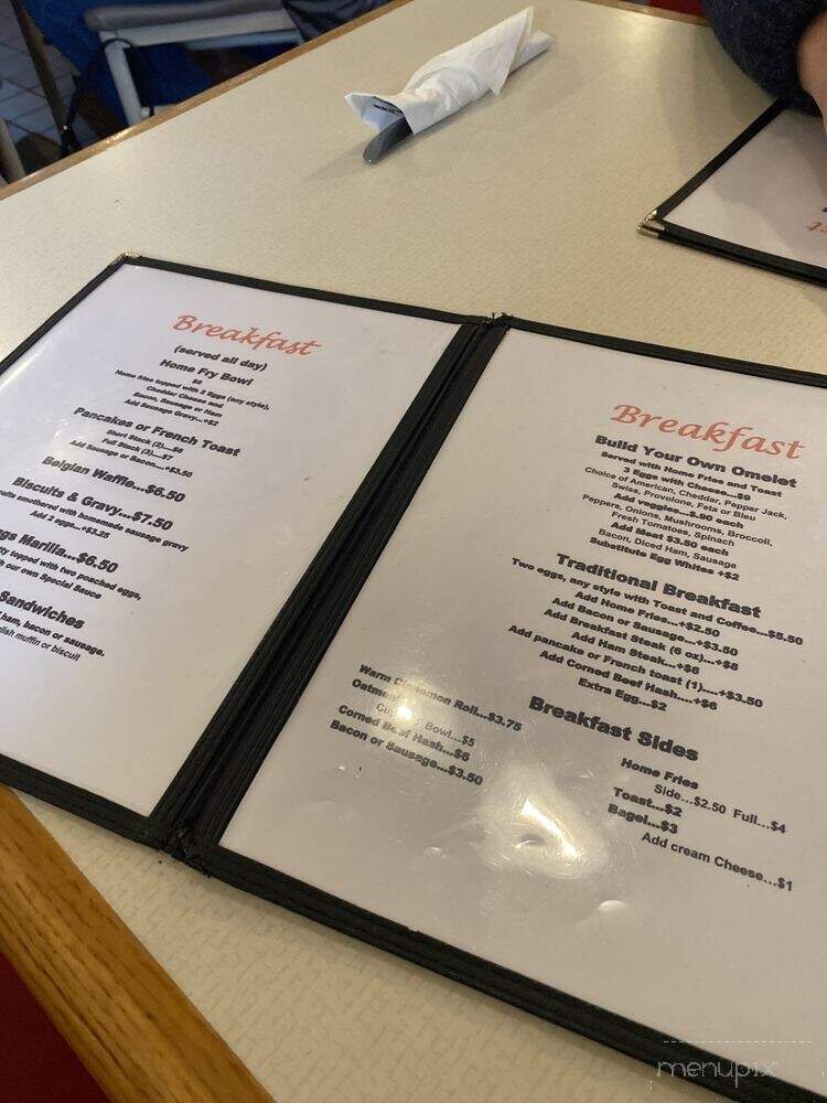 Farmer's Daughters' Diner - Marilla, NY menu_pic