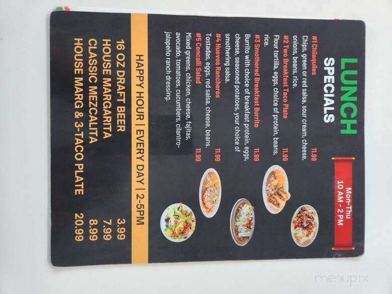 Cencalli Taqueria - Littleton, CO menu_pic