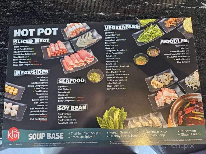 KPOT Korean BBQ & Hot Pot - Strongsville, OH menu_pic