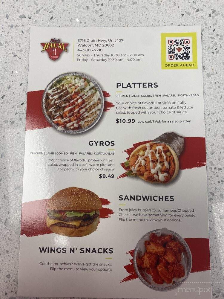 Naz's Halal Food - Waldorf, MD menu_pic