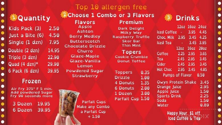 Chani's Donuts - San Diego, CA menu_pic