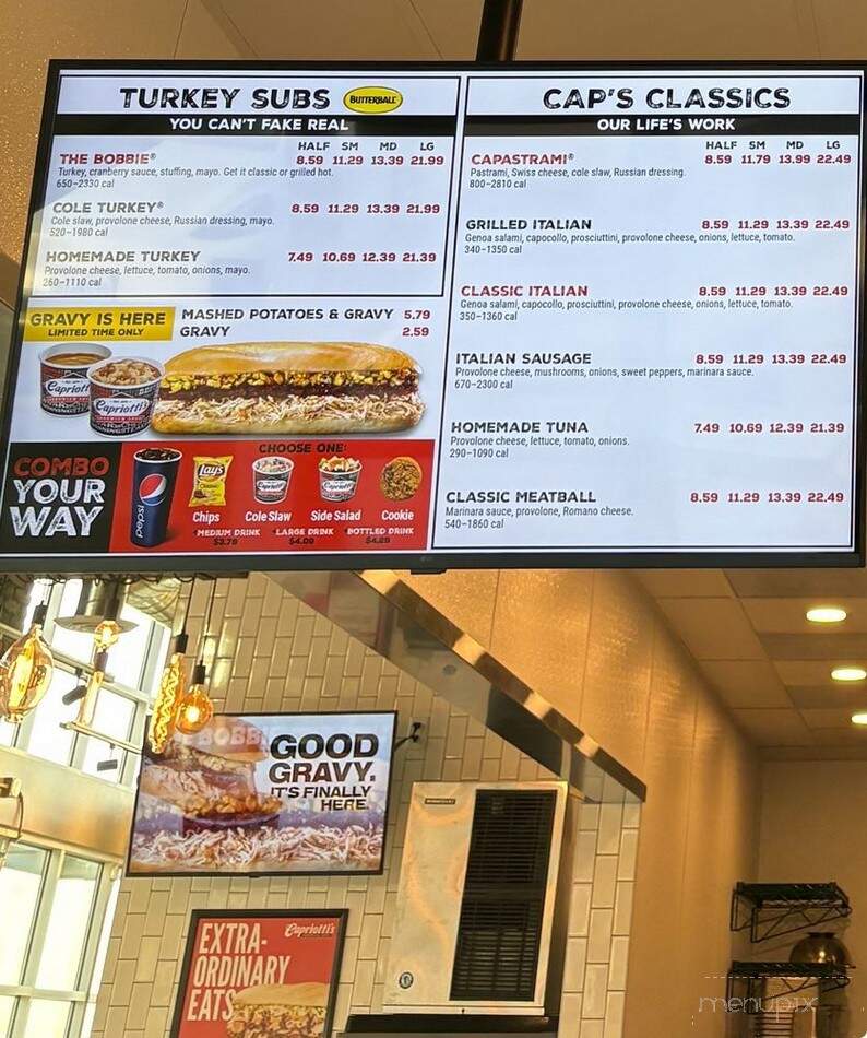 Capriotti's Sandwich Shop - Folsom, CA menu_pic