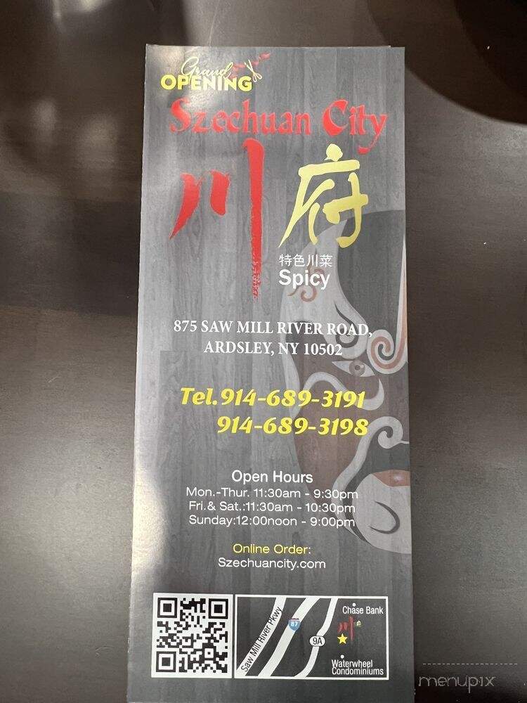Szechuan City - Ardsley, NY menu_pic