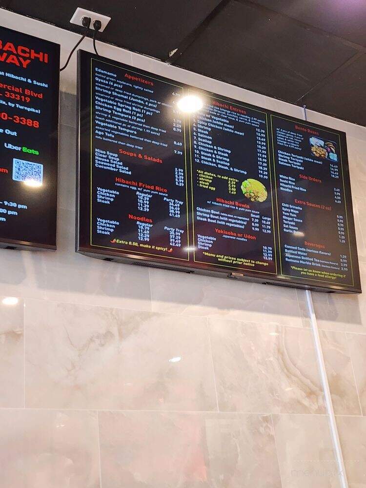 Hibachi Way - Tamarac, FL menu_pic