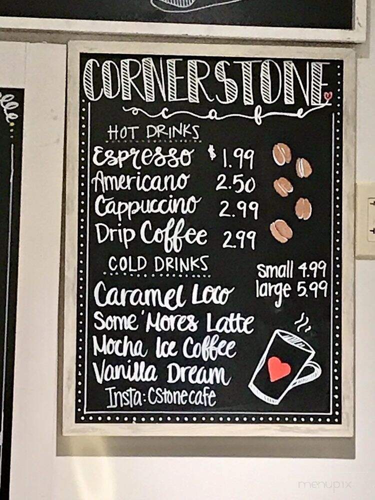 Cornerstone Cafe - Hanford, CA menu_pic