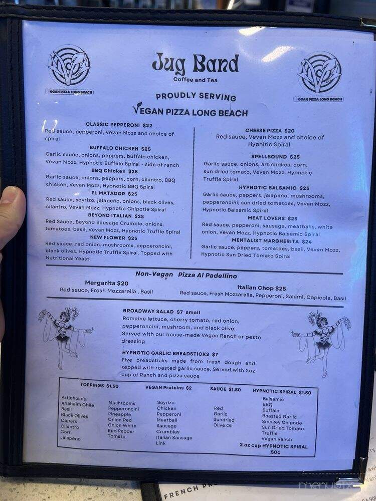 Jug Band Coffee and Tea - Long Beach, CA menu_pic