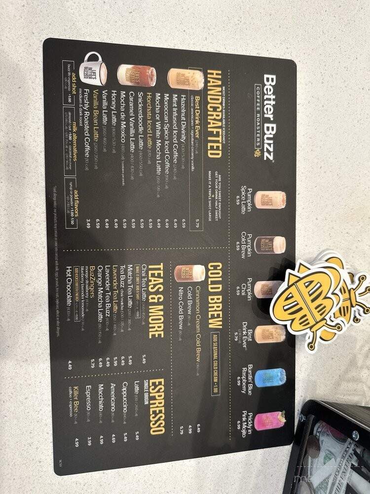 Better Buzz Coffee - San Clemente, CA menu_pic