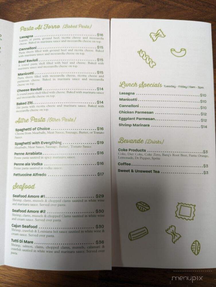Gianni's Italian Restaurant - Kansas City, MO menu_pic