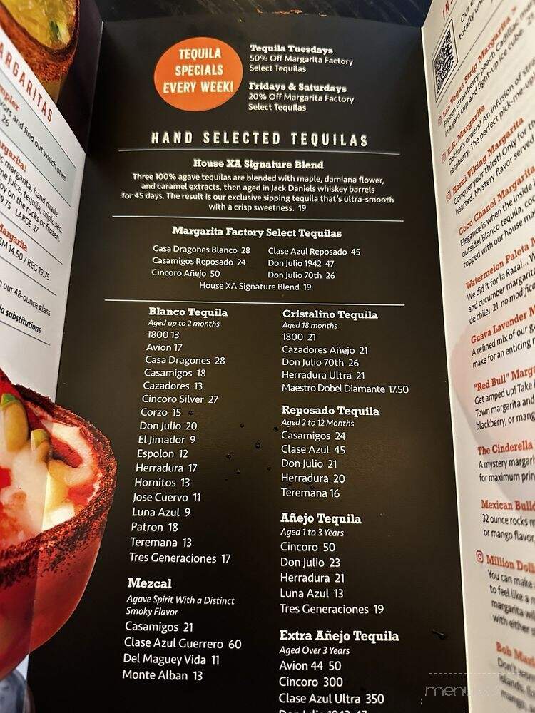 Margarita Factory - Tigard, OR menu_pic