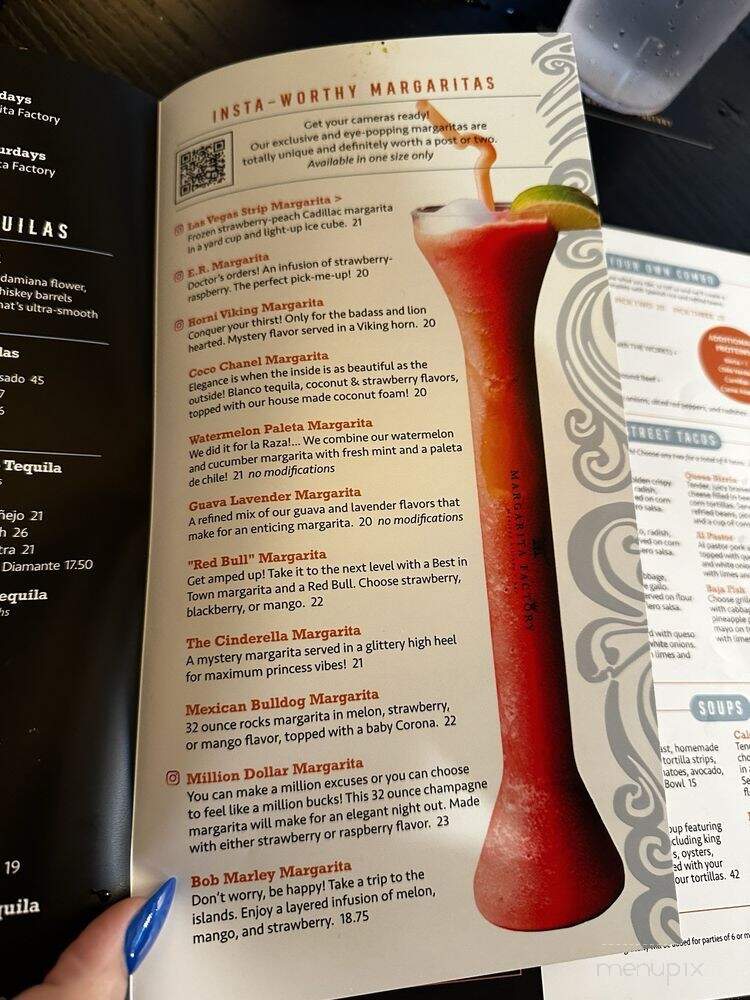 Margarita Factory - Tigard, OR menu_pic
