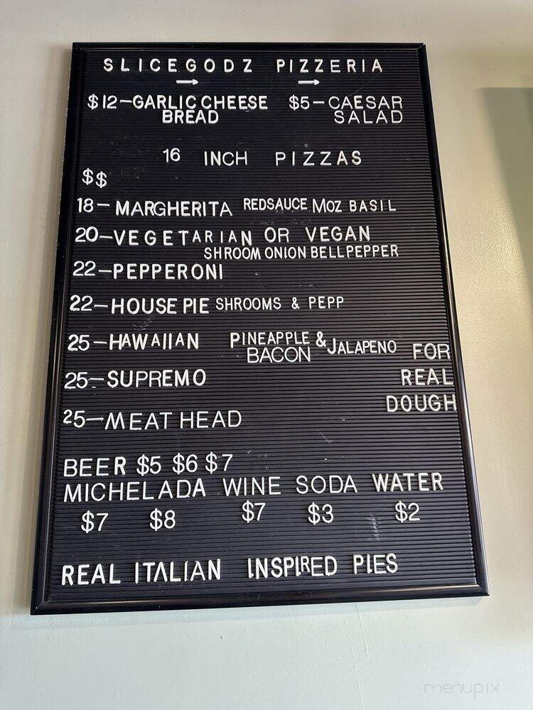 Slice Godz Pizzeria - Hesperia, CA menu_pic