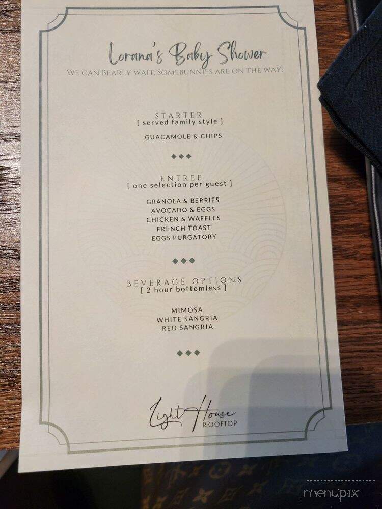 Lighthouse Rooftop - Long Island City, NY menu_pic