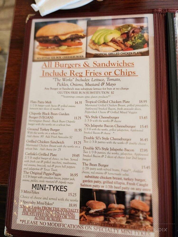 Tycoon Flats - San Antonio, TX menu_pic