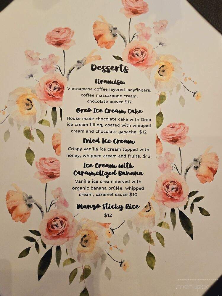 One House Bistro - San Ramon, CA menu_pic