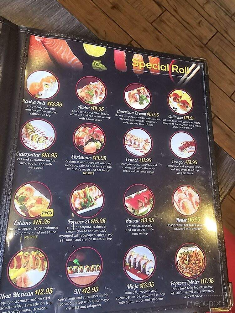 21 Sushi House - Yucaipa, CA menu_pic