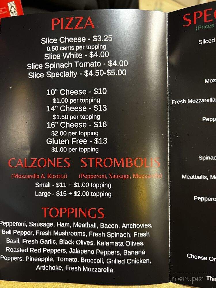 Ferreri's Pizza - Titusville, FL menu_pic