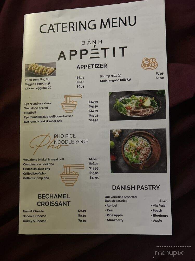 Banh Appetit - Murfreesboro, TN menu_pic
