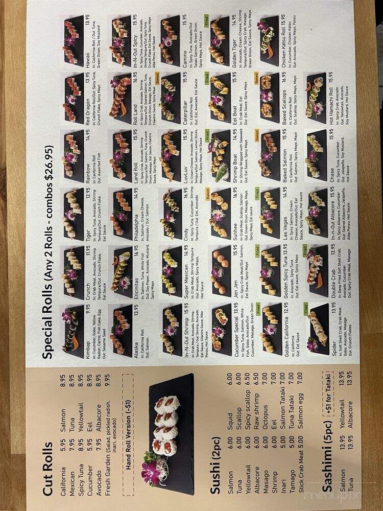 Ramen & Sushi Spot - Encinitas, CA menu_pic