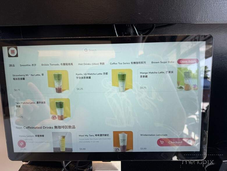TP Tea - Sunnyvale, CA menu_pic