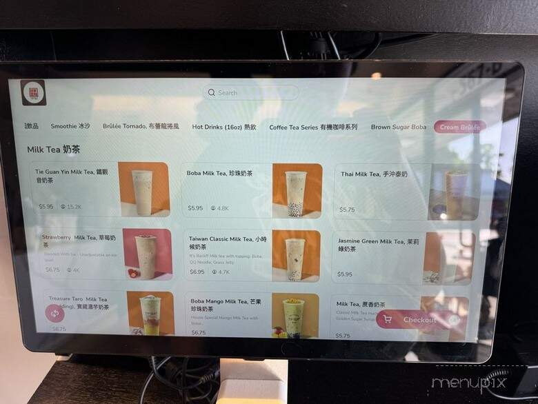TP Tea - Sunnyvale, CA menu_pic