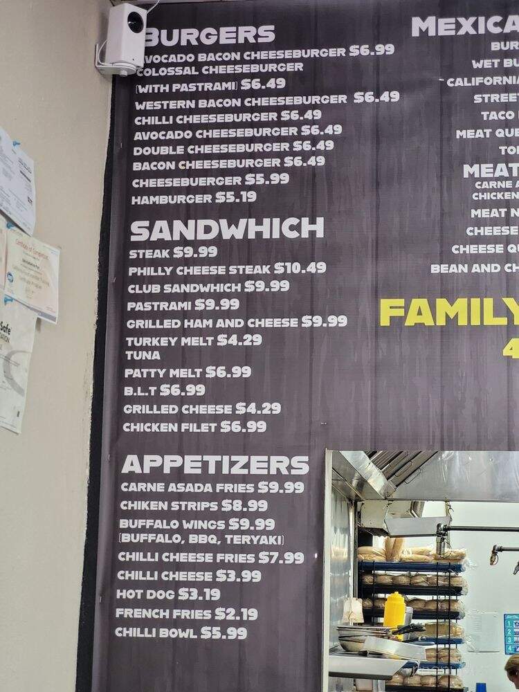 El Chulo Burgers - Rosamond, CA menu_pic