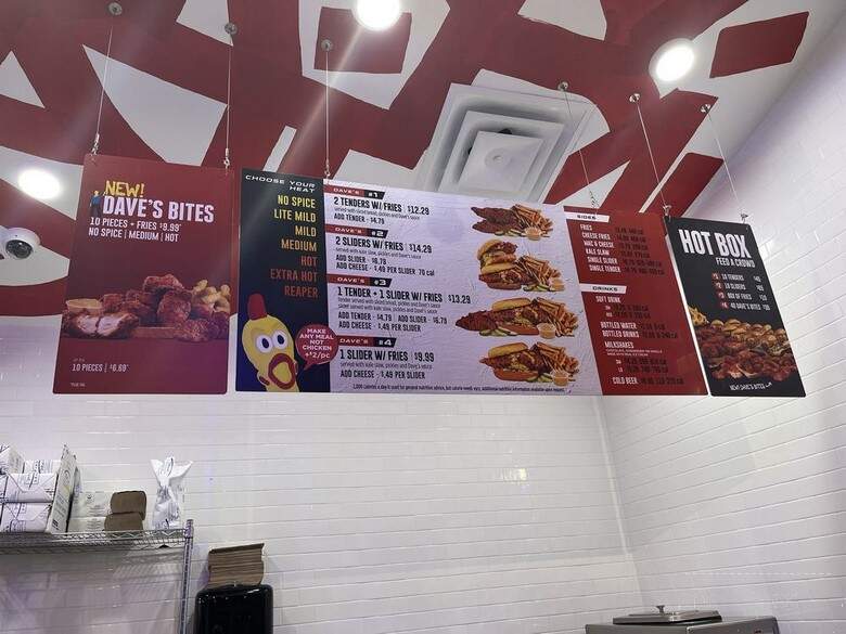 Dave's Hot Chicken - Westminster, CO menu_pic