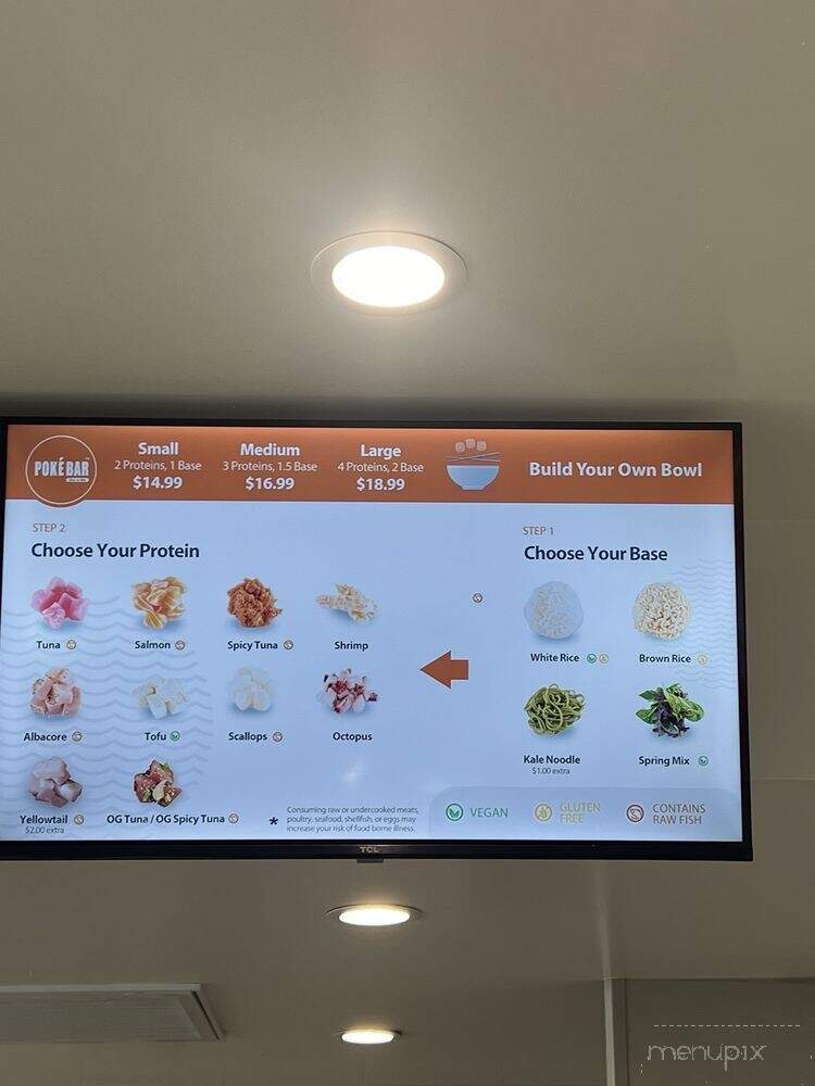 Poke Bar - North Hollywood, CA menu_pic