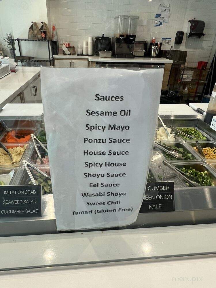 Poke Bar - North Hollywood, CA menu_pic