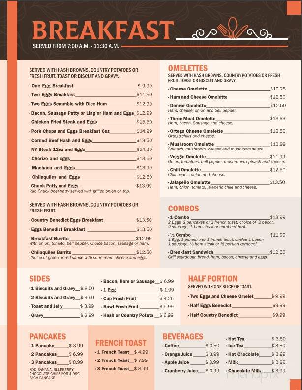 Grandma's Seasoning Restaurant - Bishop, CA menu_pic
