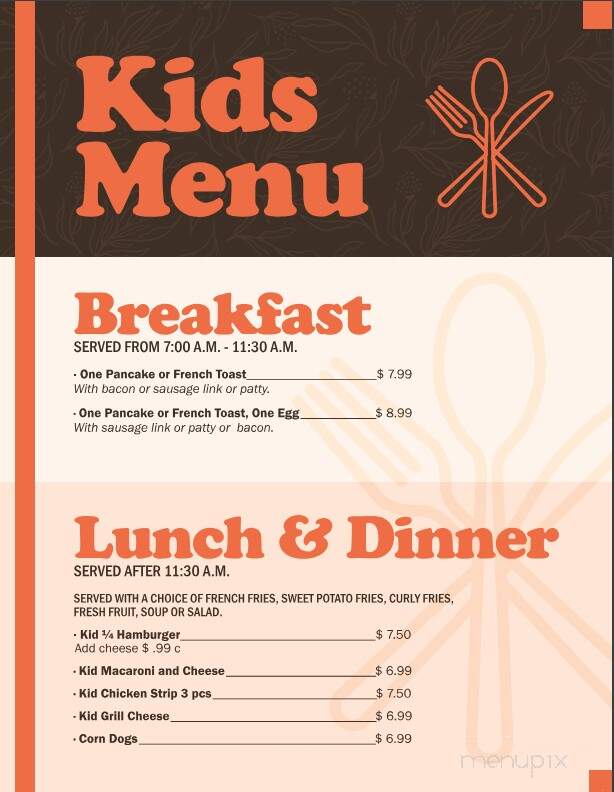 Grandma's Seasoning Restaurant - Bishop, CA menu_pic