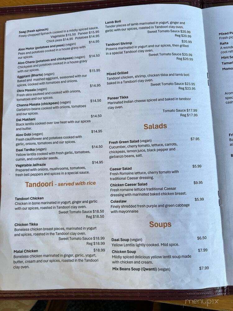 Indian-Nepali Kitchen - Seattle, WA menu_pic