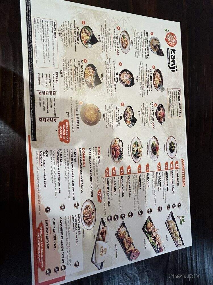 Kanji Noodle Bar - Boynton Beach, FL menu_pic