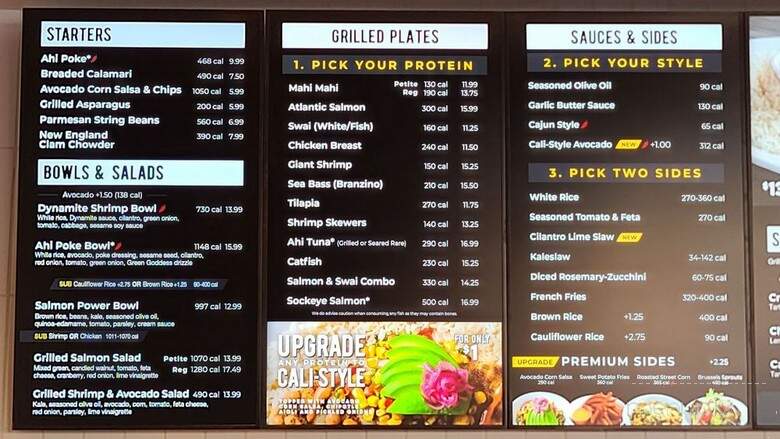 California Fish Grill - South Gate, CA menu_pic