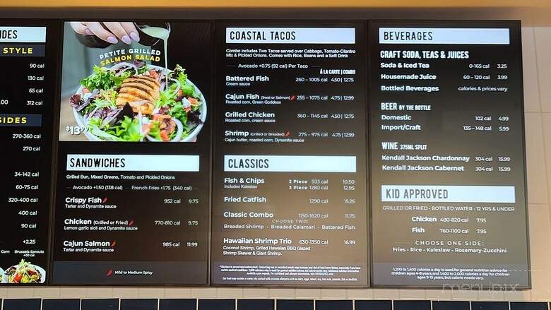 California Fish Grill - South Gate, CA menu_pic