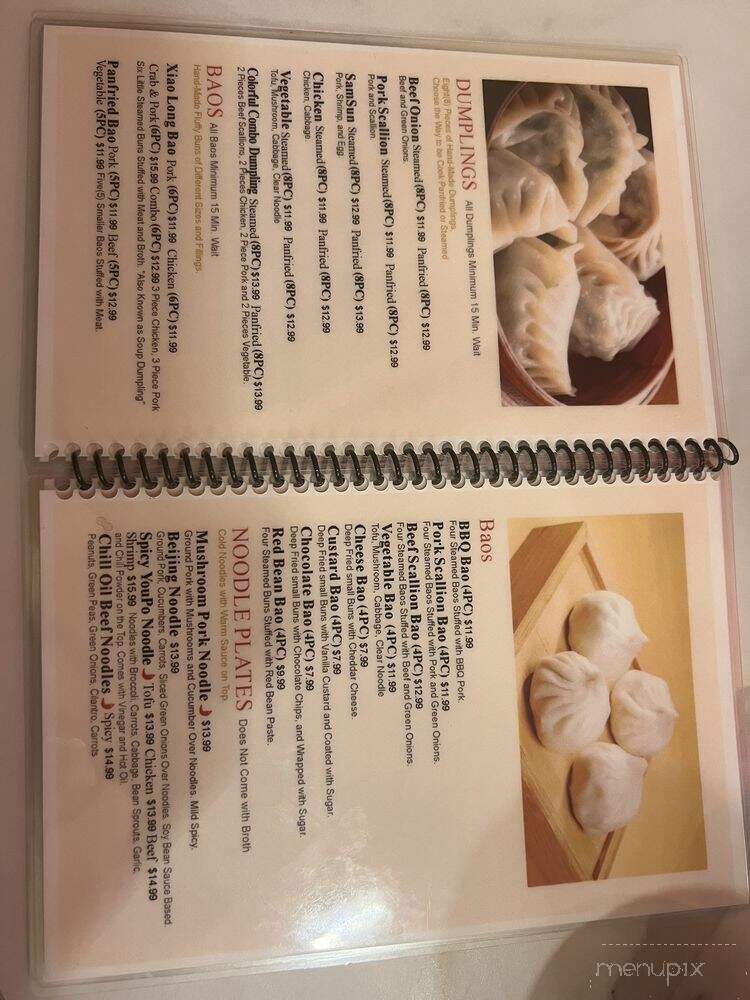 Noodles and Dumplings - McAllen, TX menu_pic