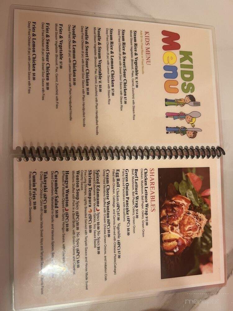 Noodles and Dumplings - McAllen, TX menu_pic