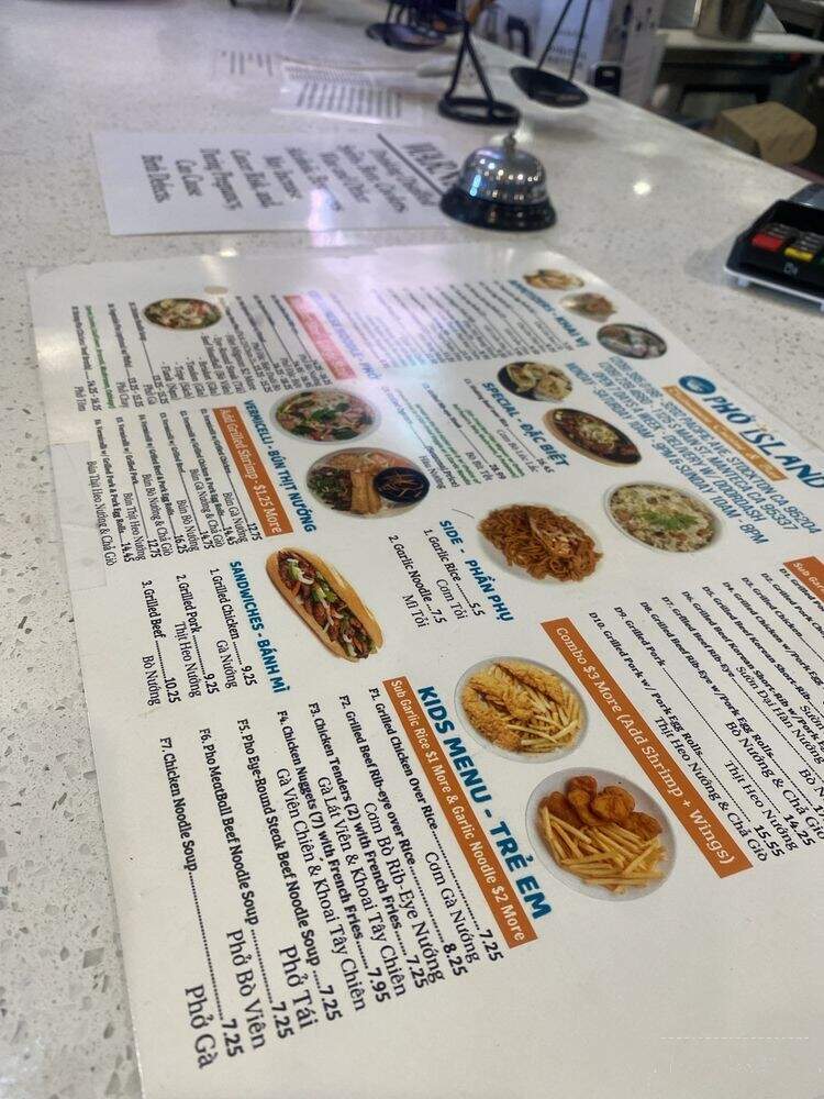 Pho Island - Manteca, CA menu_pic