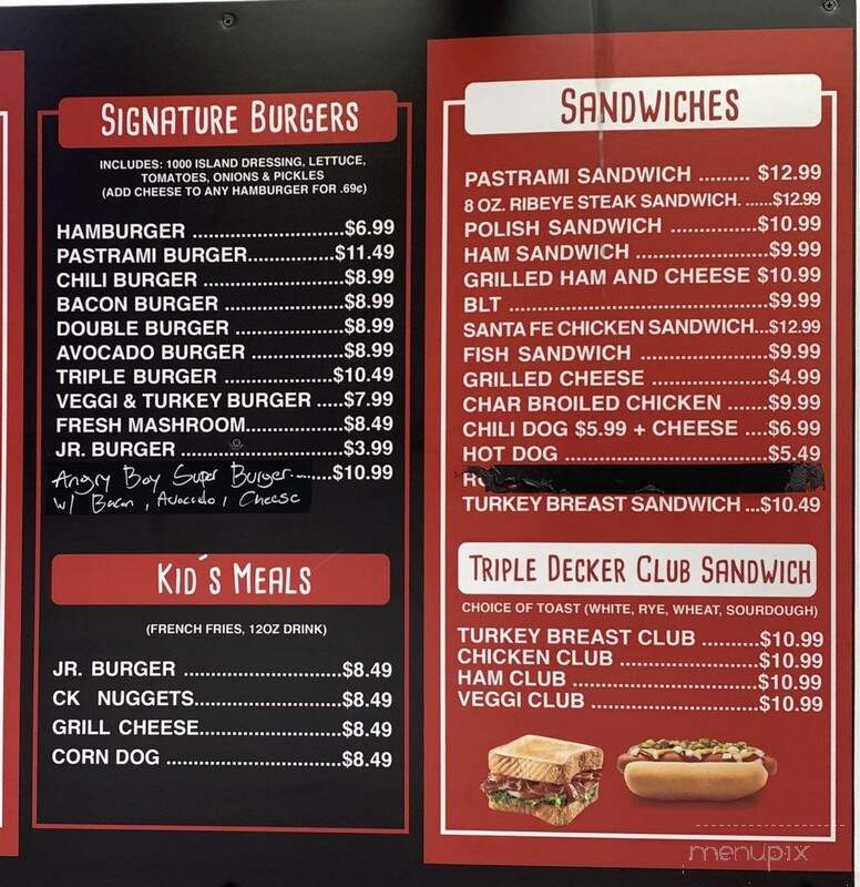 Angry Boy Burger - Los Angeles, CA menu_pic