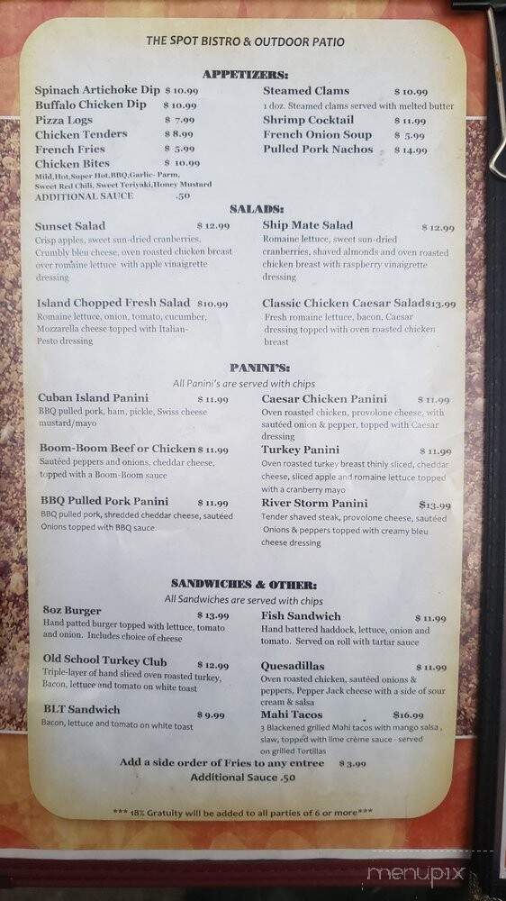 Old Homestead Restaurant - Alexandria Bay, NY menu_pic