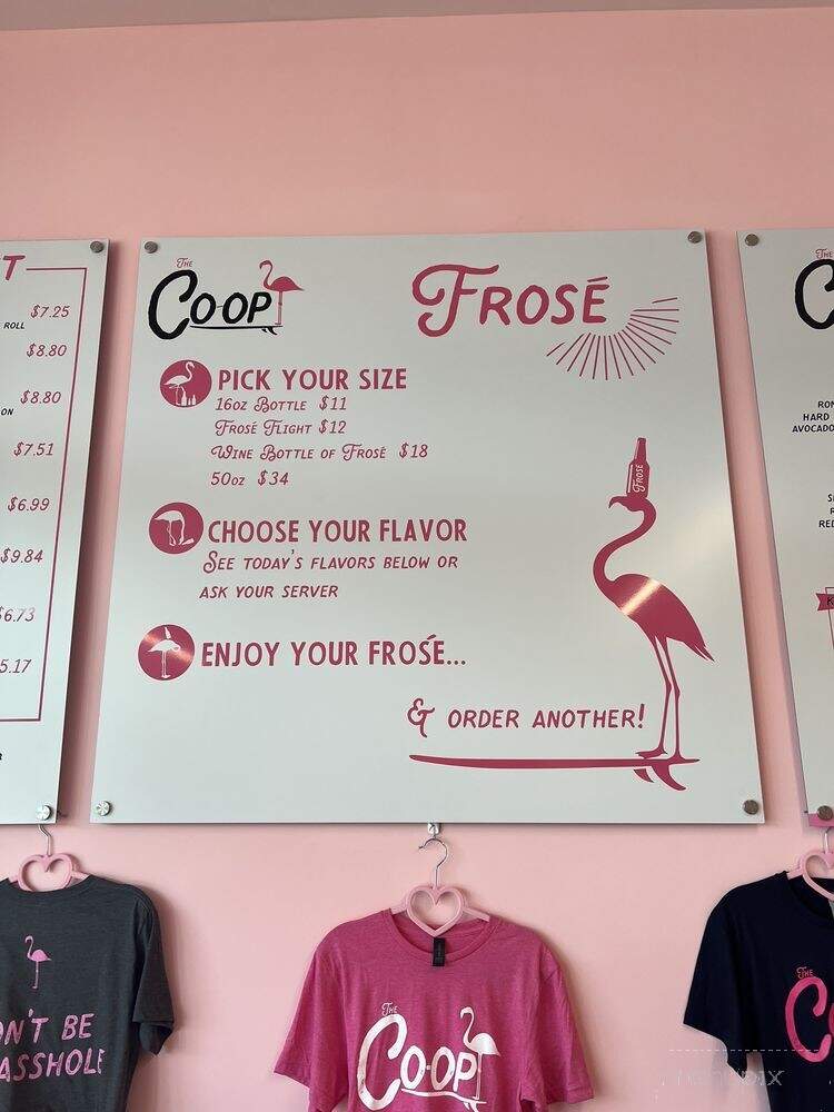 The Co-Op Frose & Eatery - Summerville, SC menu_pic