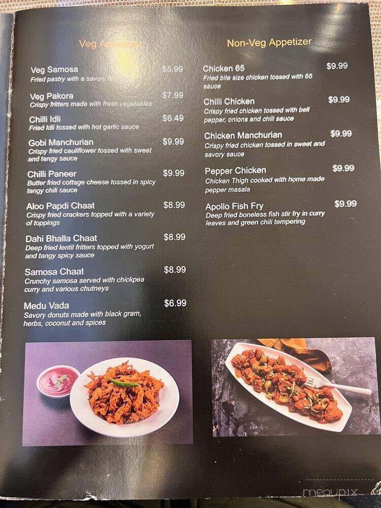 K G F Indian Restaurant - Kirkland, WA menu_pic