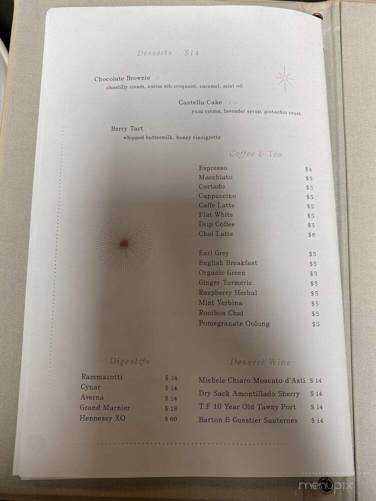 Altair NYC - New York, NY menu_pic