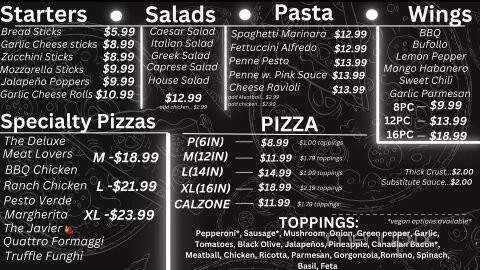 Pizzarium - Los Angeles, CA menu_pic